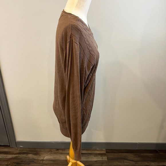 CODE Brown‎ V Neck Sweater (S) - Picture 4 of 8